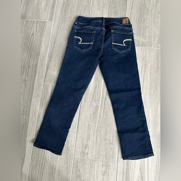 American Eagle stretch artist dark wash straight leg jeans size 6 - Picture 4 of 4